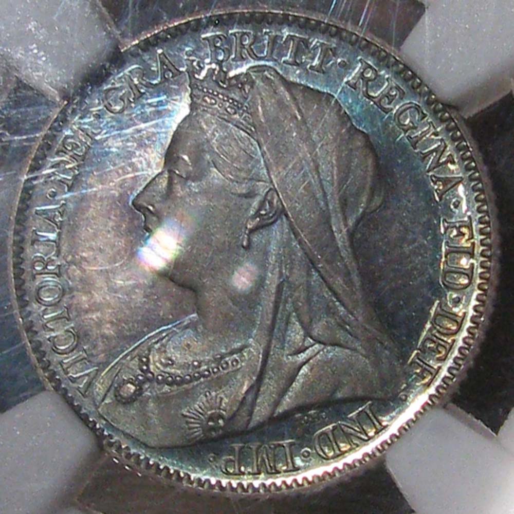 Gem-Toned-1893-Victoria-Six-Pence